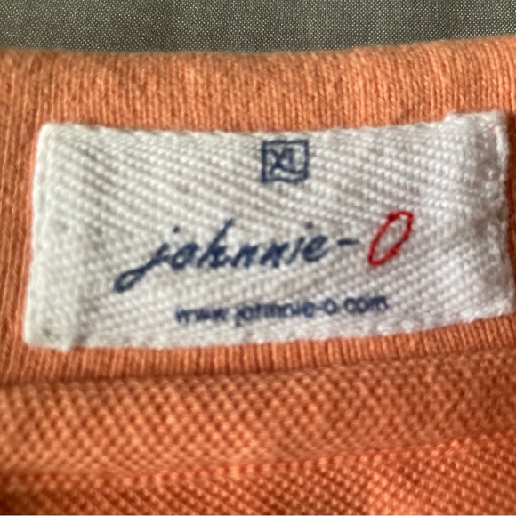 Johnnie-O Polo Shirt Mens XL Orange - Picture 6 of 7